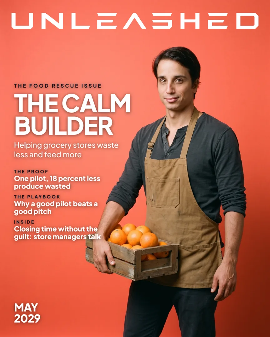 Future Daniel on the cover of UNLEASHED: The Calm Builder