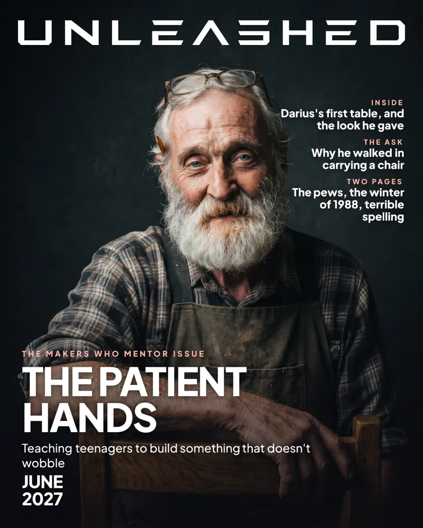 Future Walter on the cover of UNLEASHED: The Patient Hands